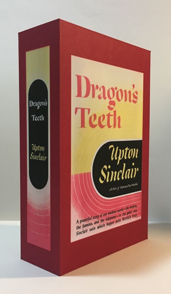 CUSTOM SLIPCASE for Upton Sinclair - Dragon's Teeth - 1st / 1st Author Copy