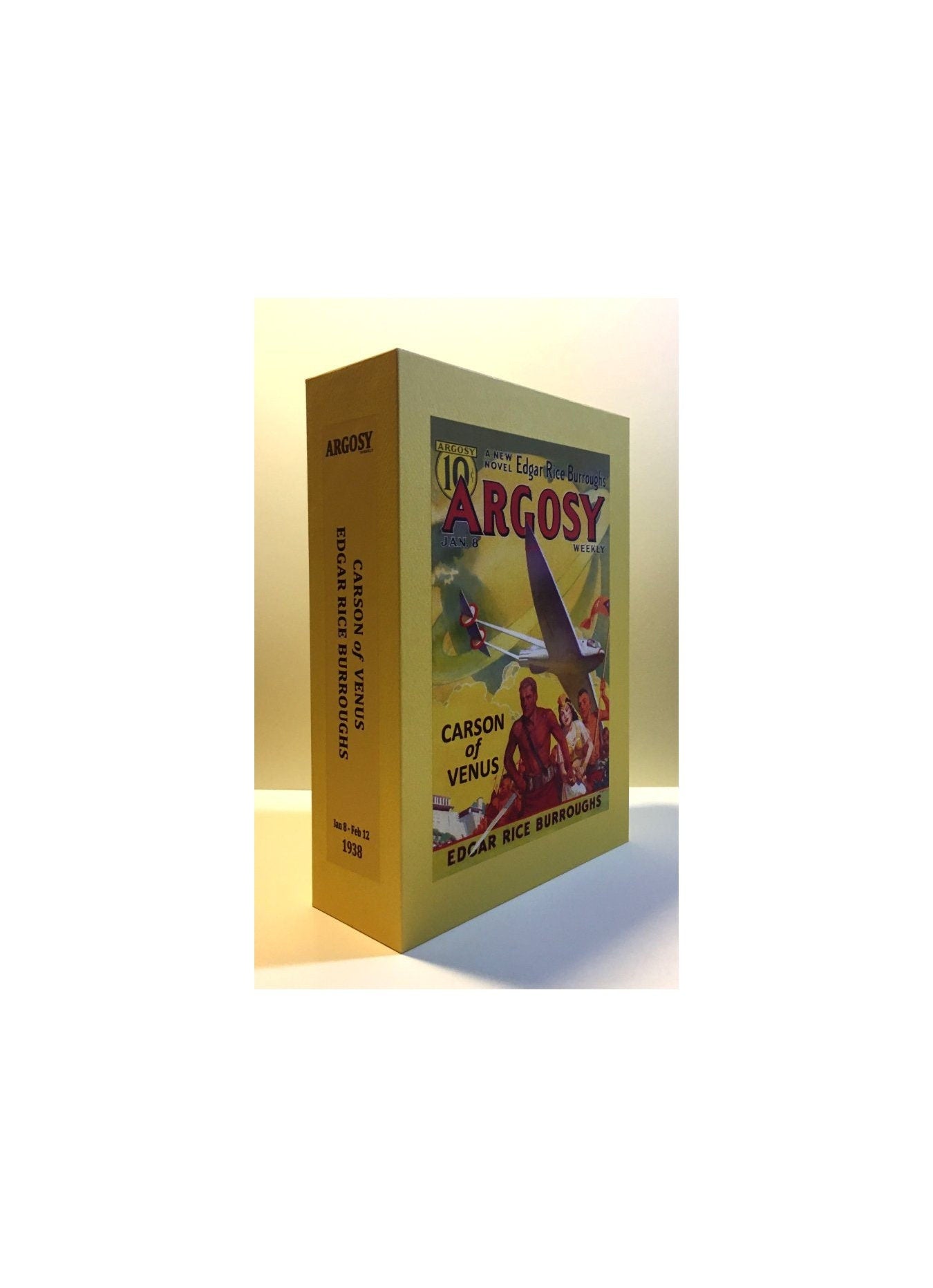 CUSTOM SLIPCASE for Edgar Rice Burroughs - Carson Of Venus -  Argosy Weekly 6 Vol Jan 8 - Feb 12