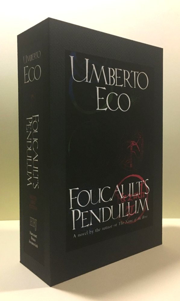 CUSTOM SLIPCASE for Umberto Eco - Foucault's Pendulum - 1st / 1st