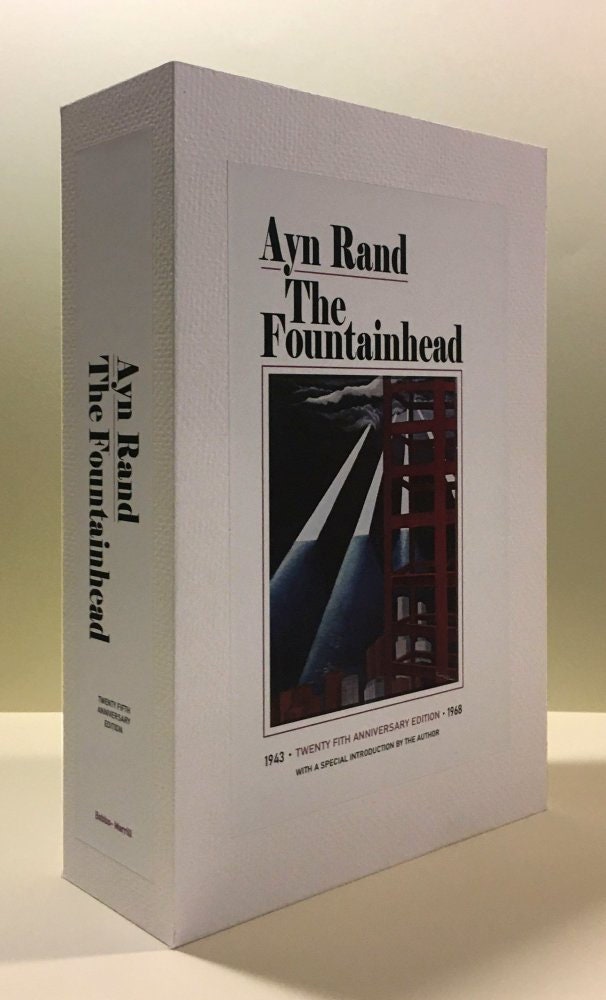 CUSTOM SLIPCASE for Ayn Rand - The Fountainhead - 25th Anniversary Edition