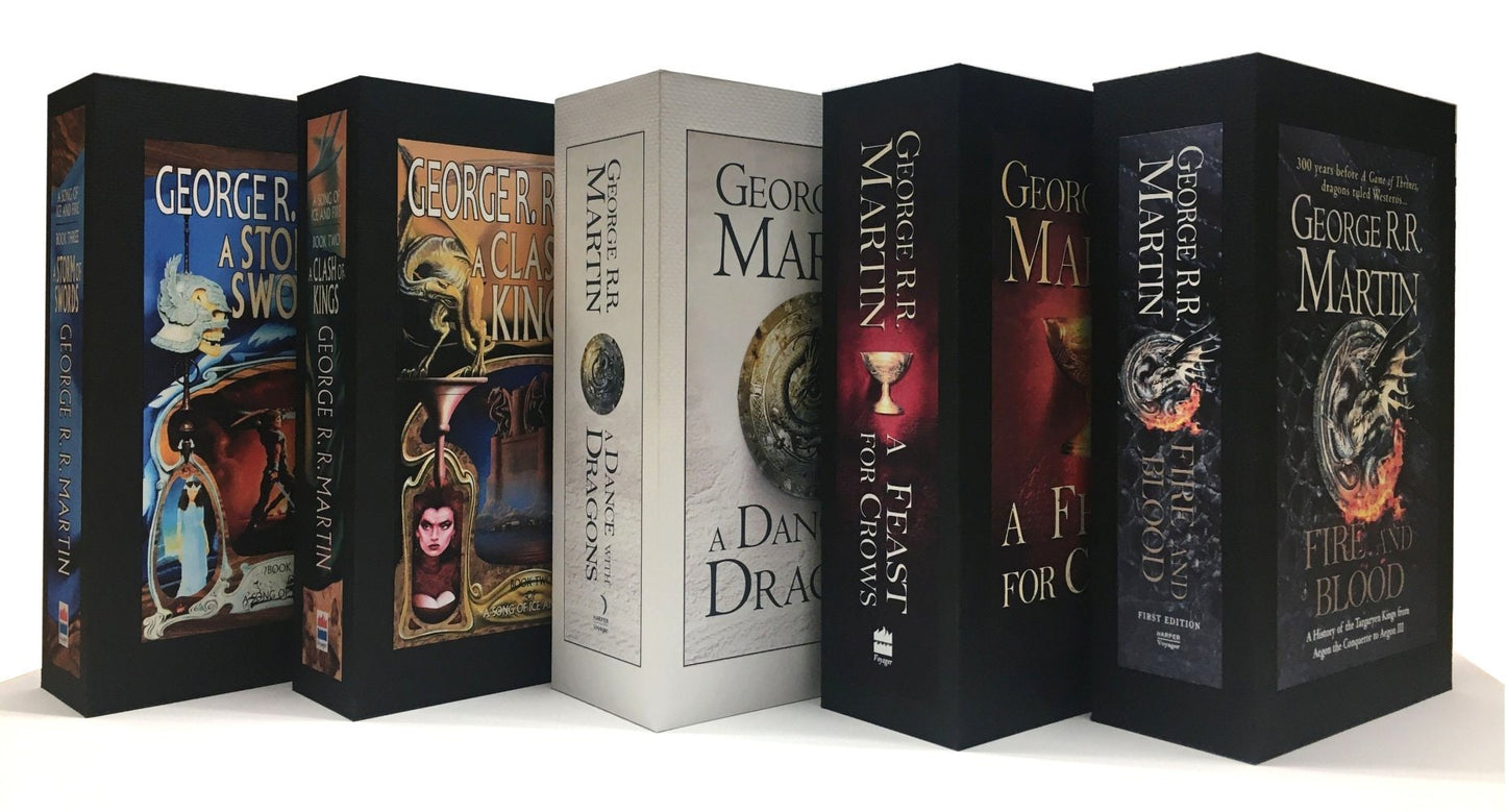 CUSTOM SLIPCASE for George R. R. Martin - A Game Of Thrones - UK First Editions 5 Case Set