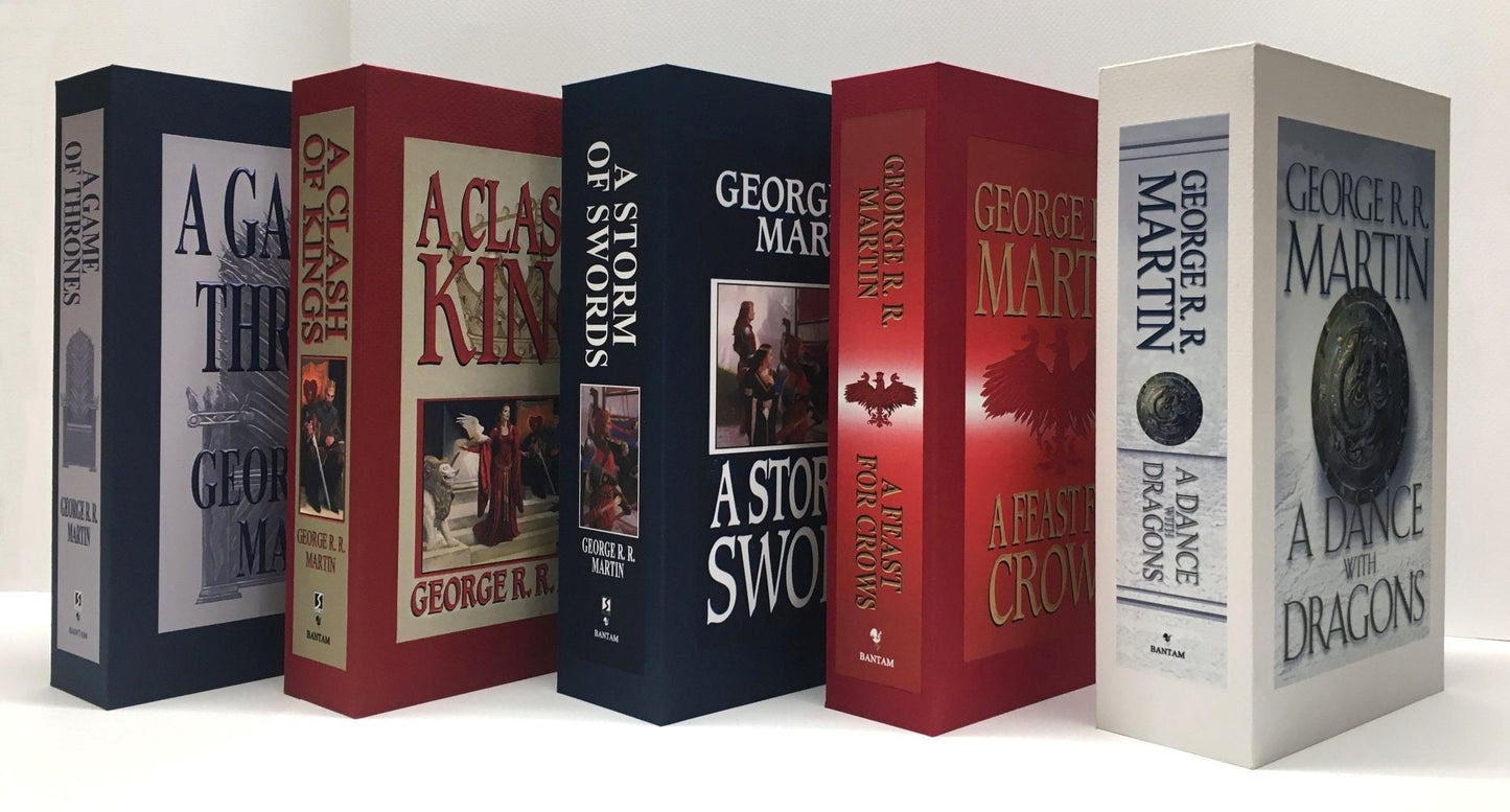 CUSTOM SLIPCASE for George R. R. Martin - A Game Of Thrones - US First Editions 5 Case Set