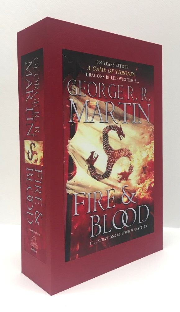 CUSTOM SLIPCASE for George R. R. Martin - Fire and Blood - US 1st Edition