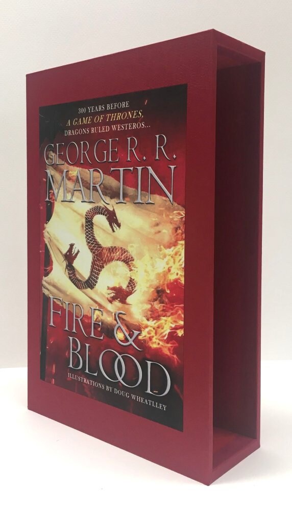 CUSTOM SLIPCASE for George R. R. Martin - Fire and Blood - US 1st Edition