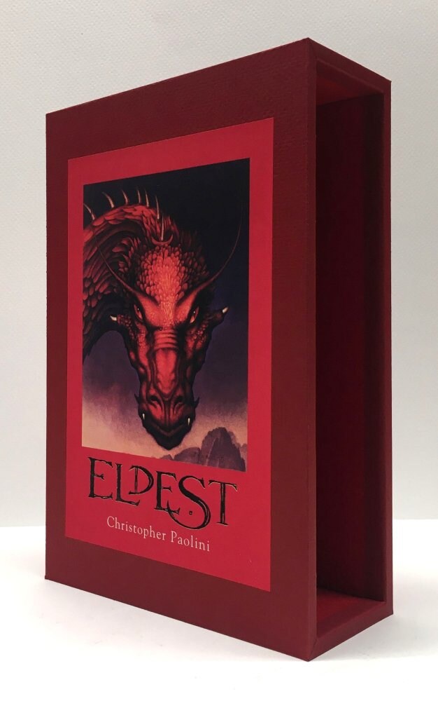 CUSTOM SLIPCASE SET for Paolini Cycle - Eragon / Eldest / Brisingr / Inheritance - 1st / 1st