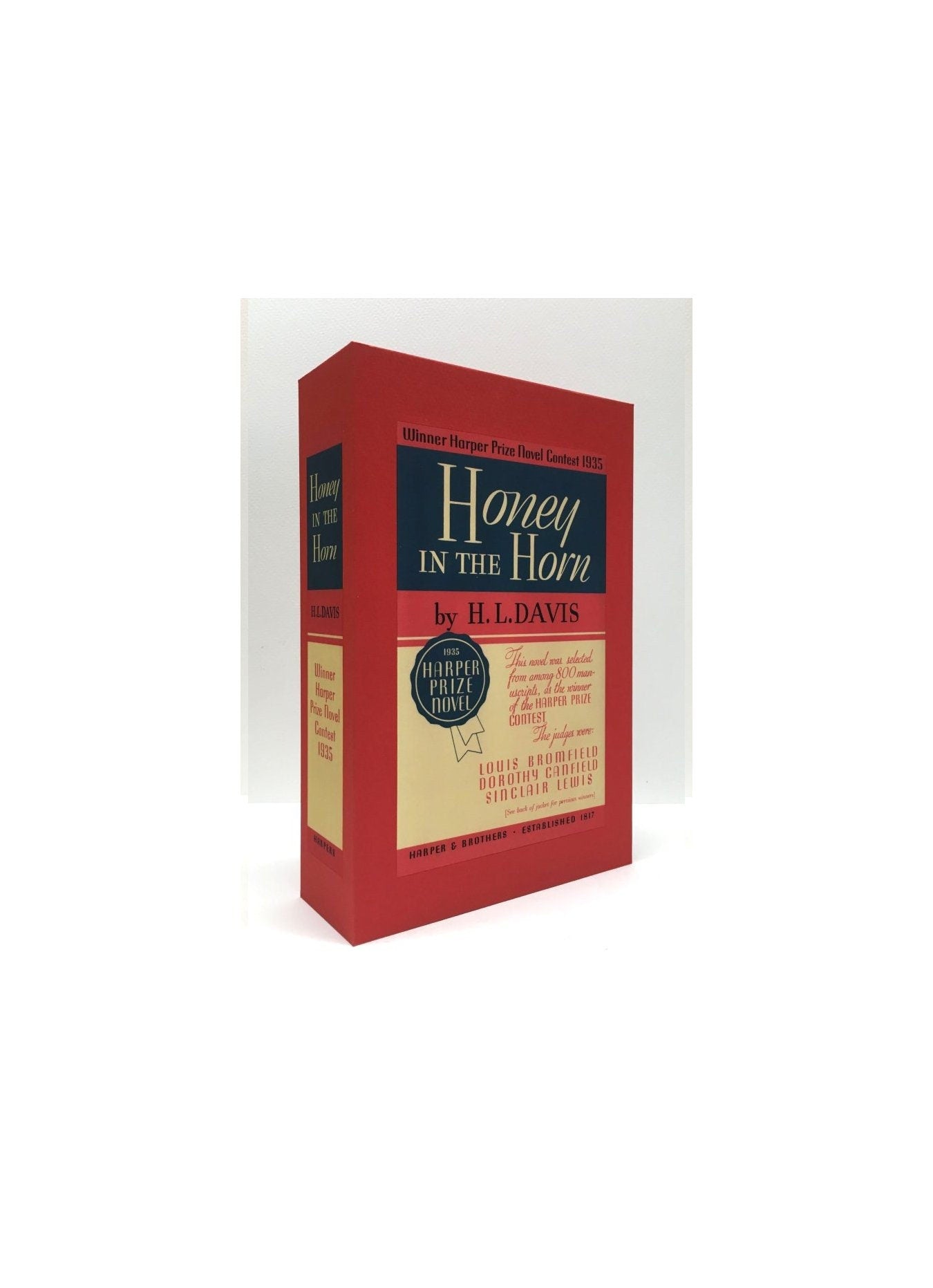 CUSTOM SLIPCASE for H. L. Davis - Honey In The Horn - Harper Prize Edition